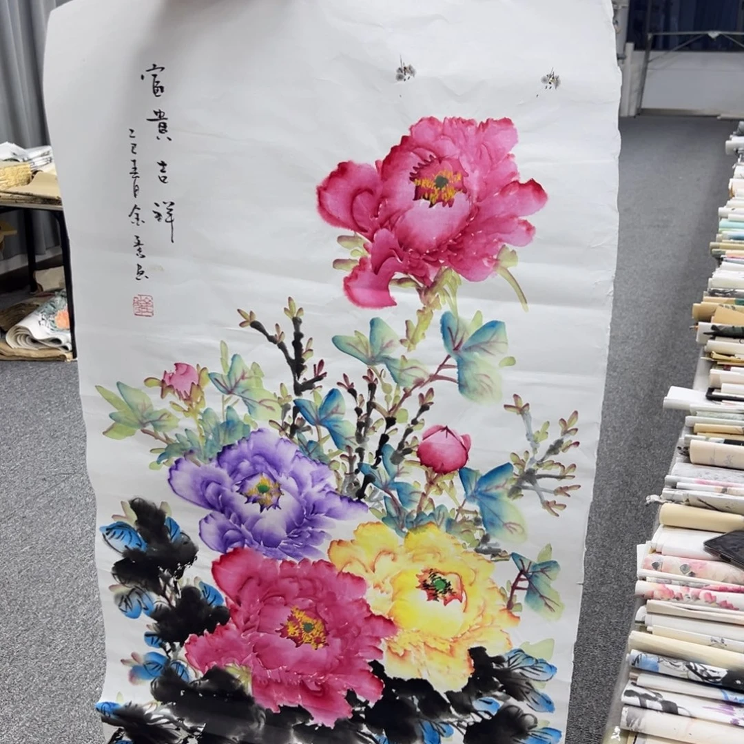 国画纯手绘字画宣纸