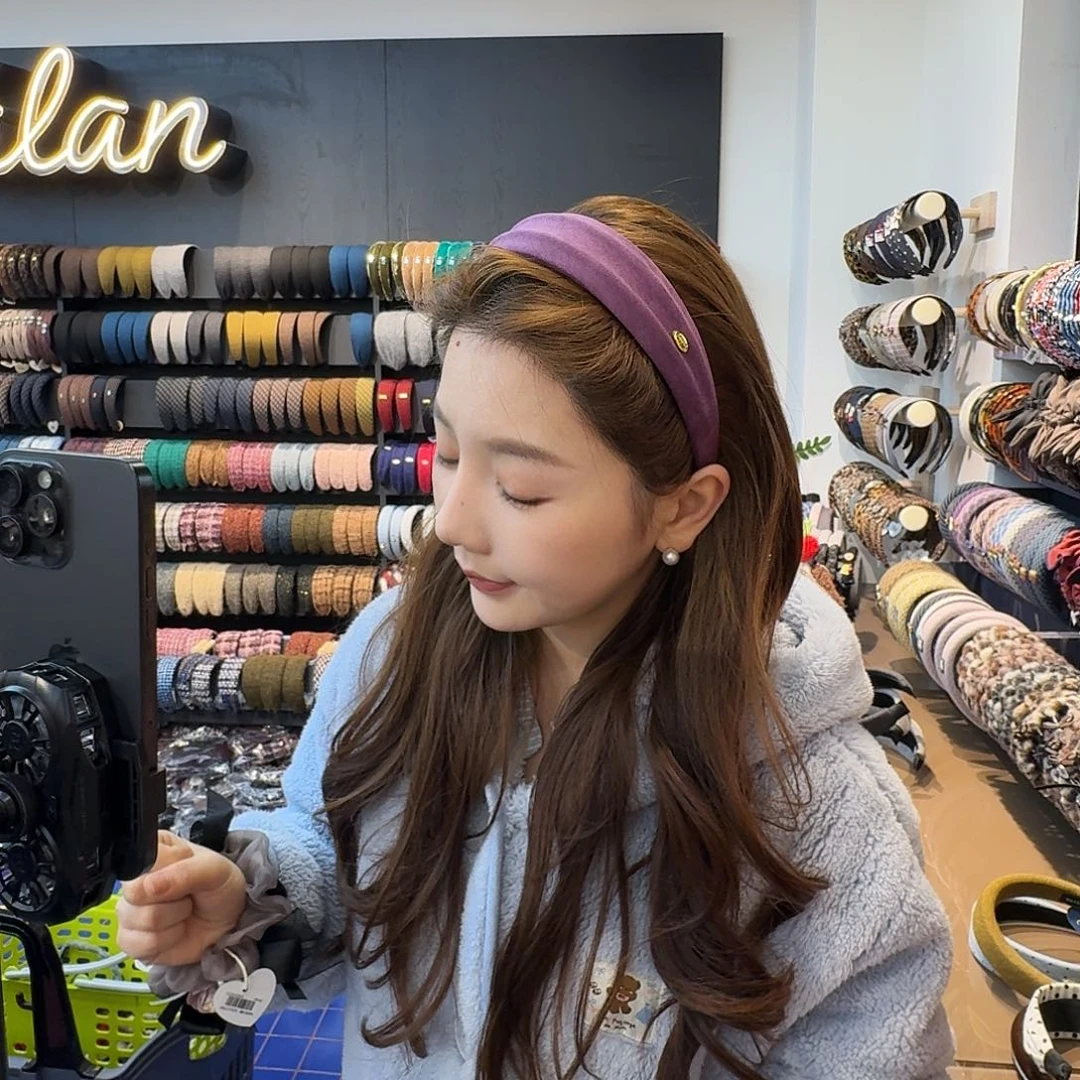 非金属新款紫色发箍33