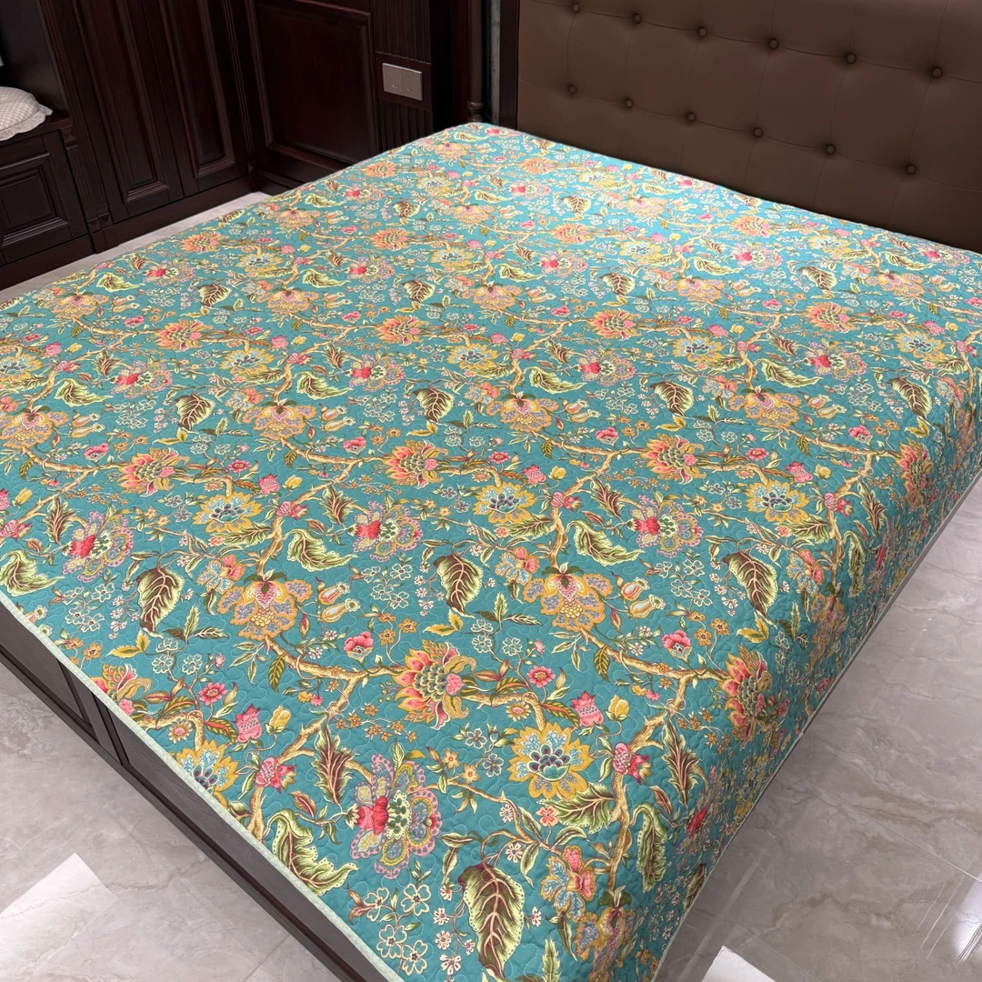 【于姐粉丝福利】200*230双面纯棉床盖四季通用夹棉床单垫