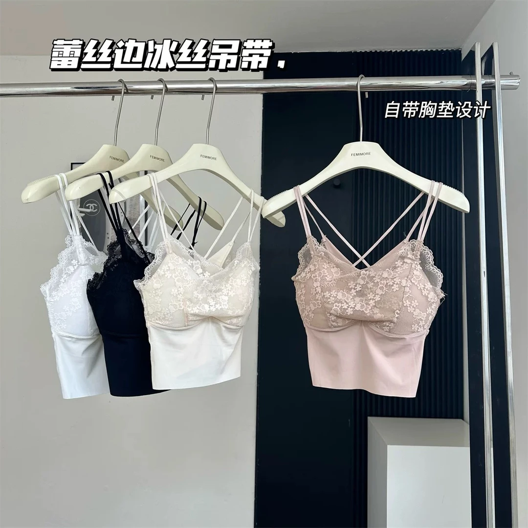 【肉总】蕾丝吊带文胸纯欲性感美背