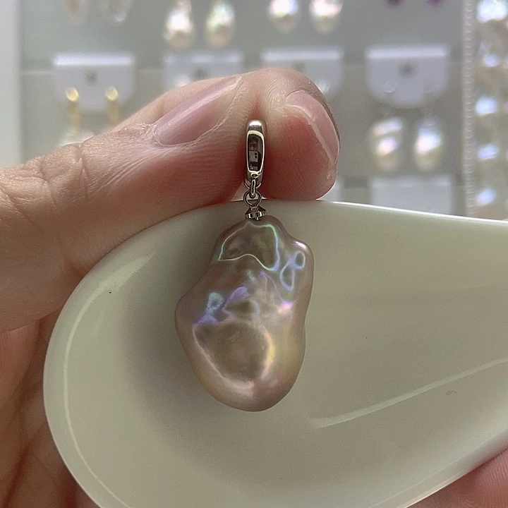 银S925镶嵌颈饰淡水珍珠60