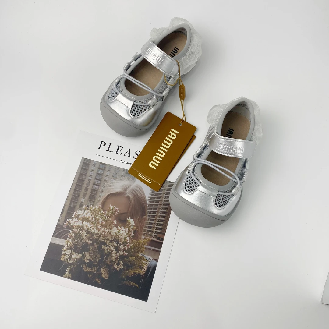 IAMINUU网面运动凉鞋2025新款韩版凉鞋软底透气童鞋