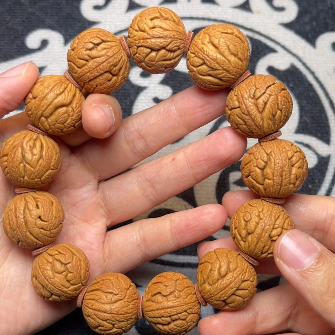 桃核手串龙纹桃核