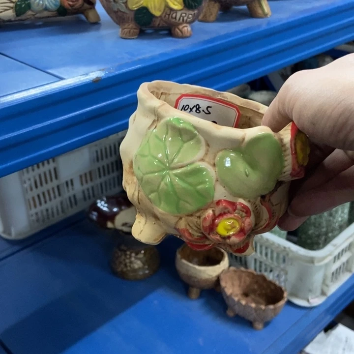 陶瓷花盆单场满9.9发10*8.5