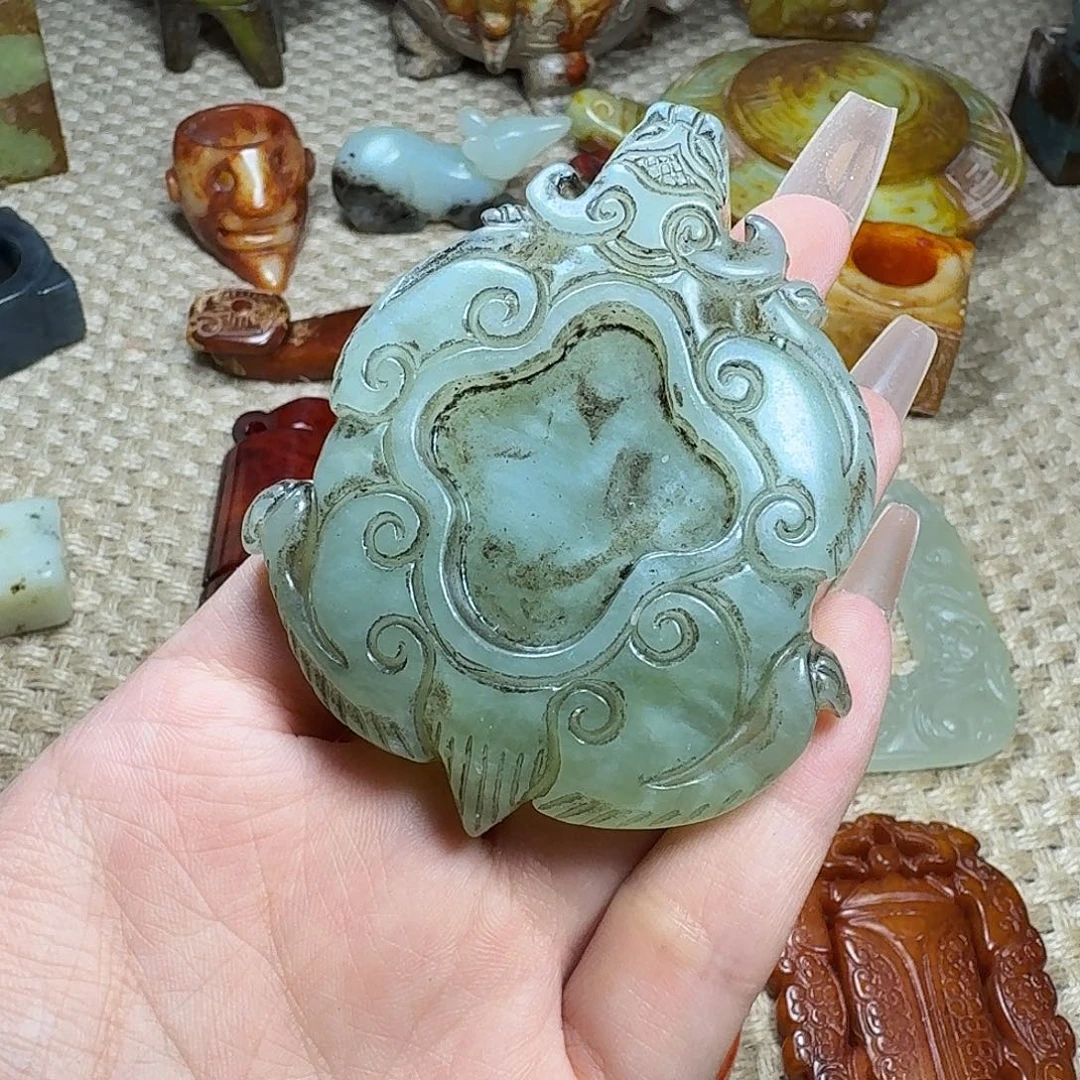 白玉菩提吊坠挂件