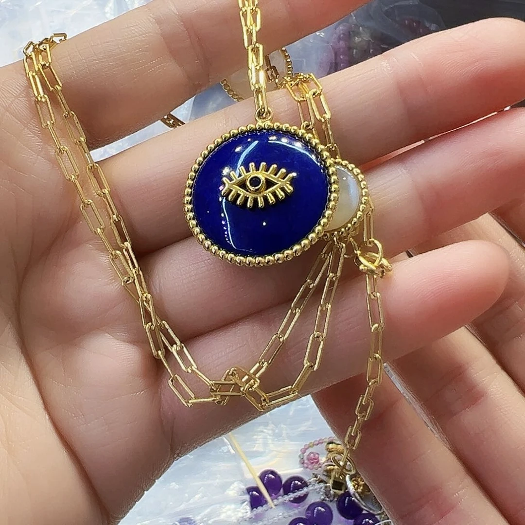 青金石合金颈饰飒**气不退不换不退运费