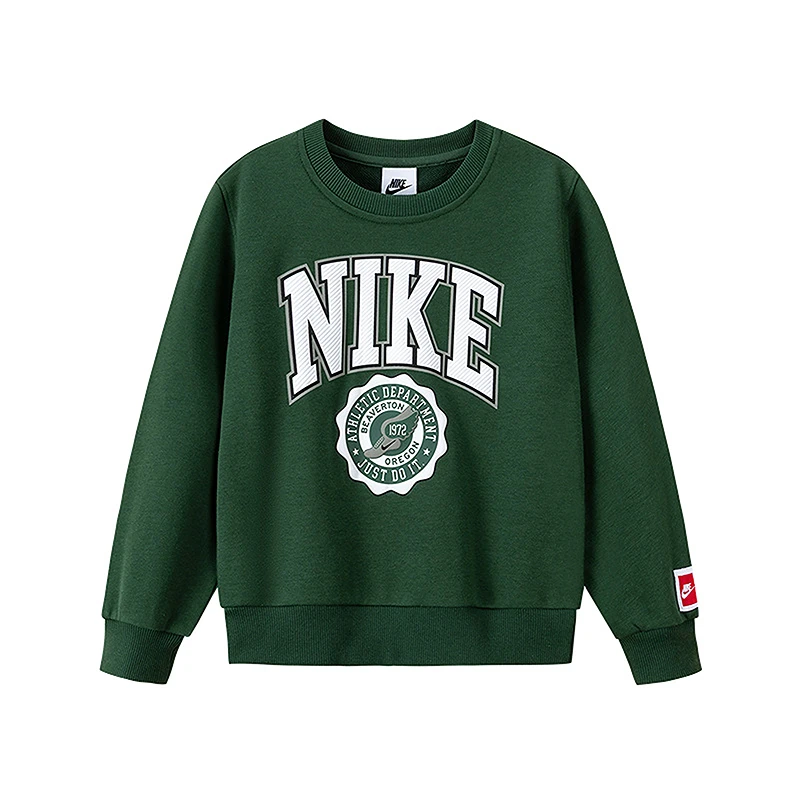 Nike耐克运动时尚休闲长袖儿童印花圆领潮流舒适卫衣NKB-FW-N219