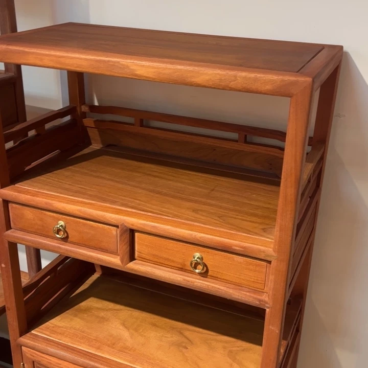 麦***穗花梨木类成套家具缅花书架126