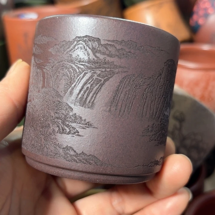 紫砂茶杯紫砂杯放福利啦啦