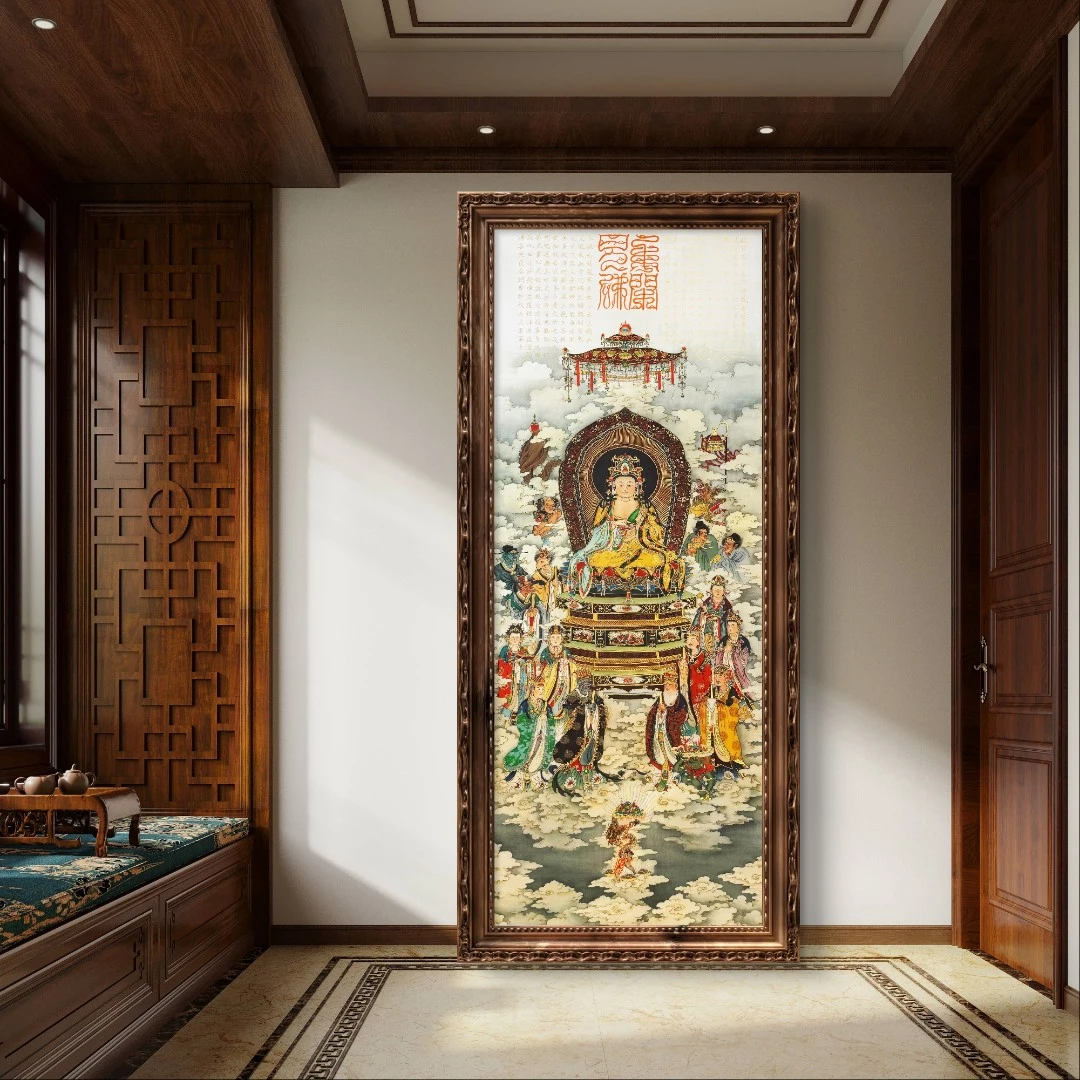 葛溪月老师展览代表作品——《观音宝象》