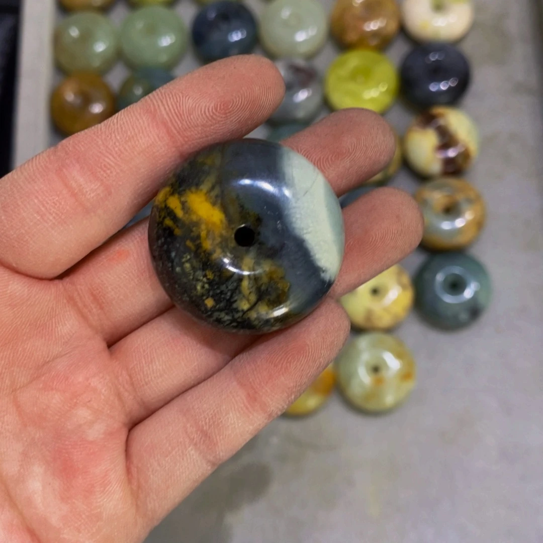 蛇纹石玉未镶嵌毛衣链177