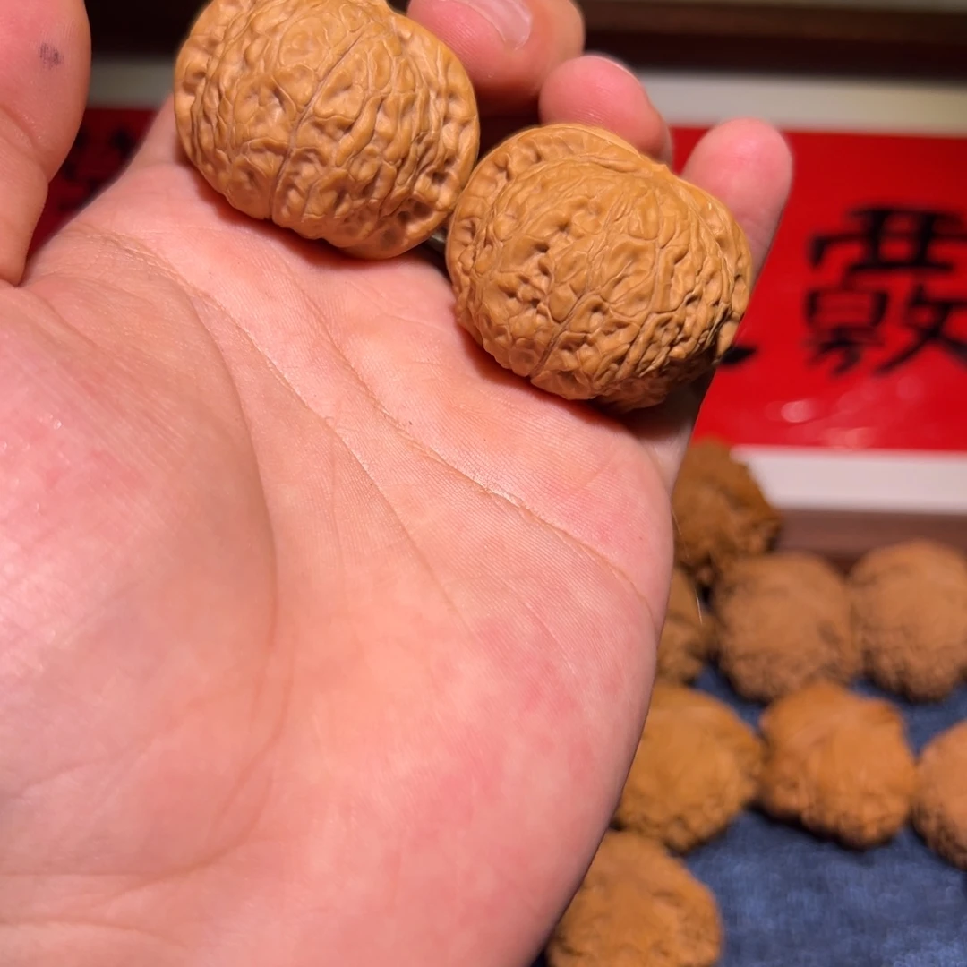 文玩核桃吊坠38精修平底锅，追下色，超级大漏