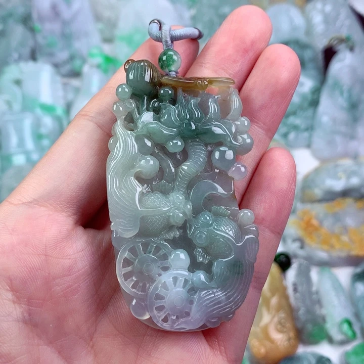 翡翠未镶嵌吊坠(不含链)