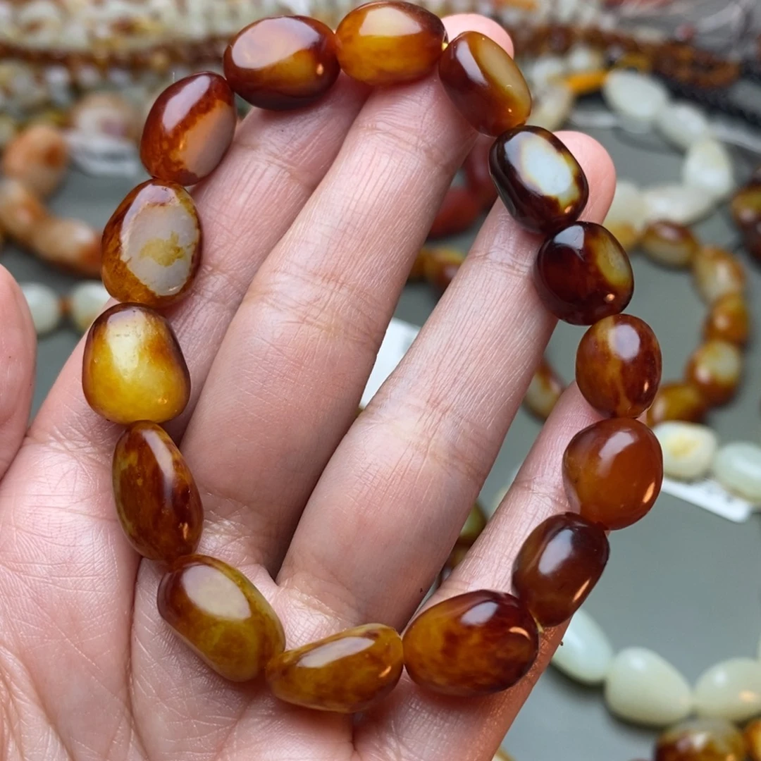 和田玉未镶嵌手链