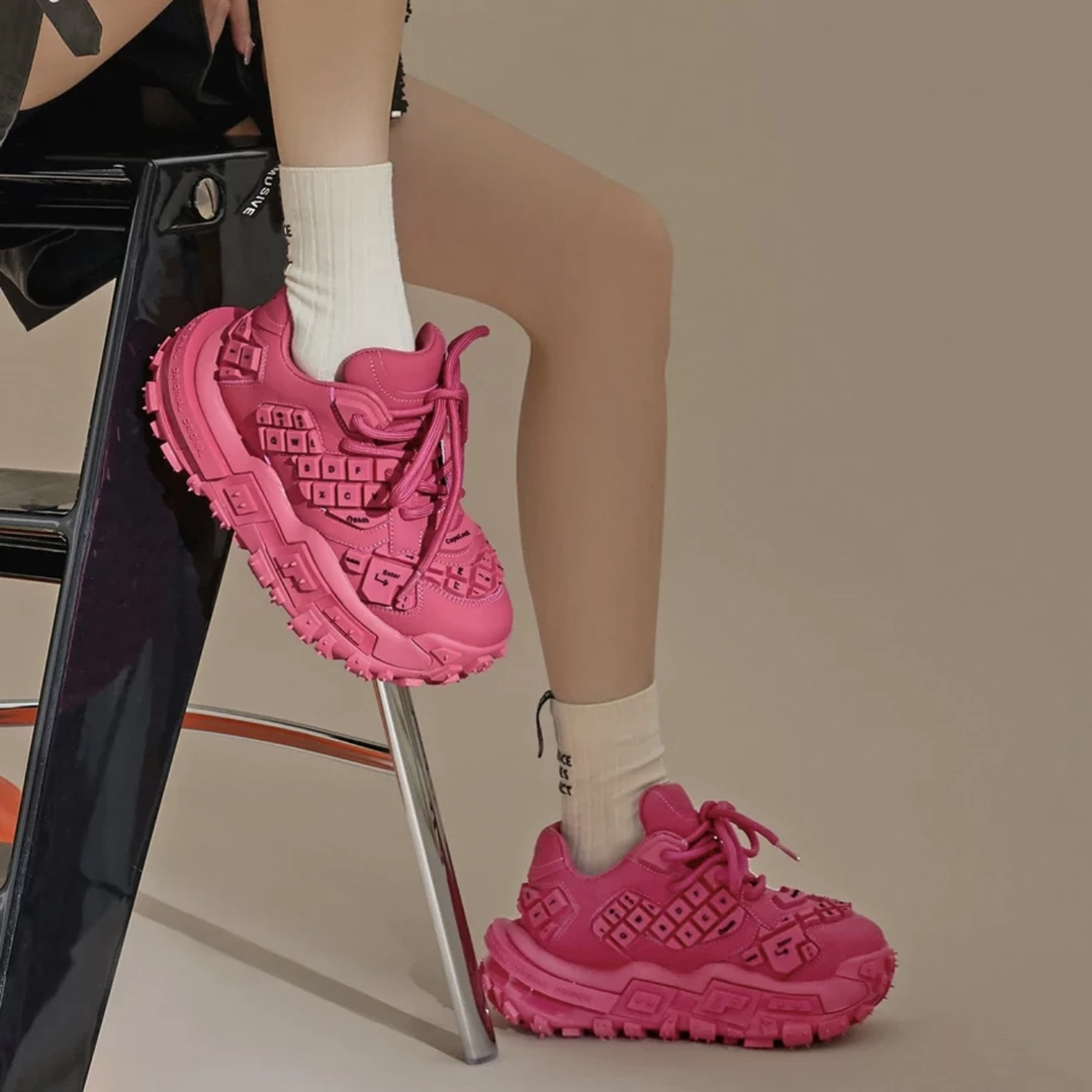 【莎莎】明星同款春夏季键盘系列原创设计厚底休闲老爹鞋女鞋轮胎鞋