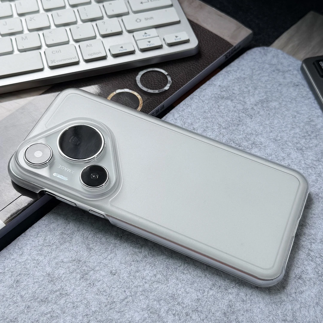 超薄裸机手感适用华为pura80pro+手机壳半包简约pura70防摔保护壳