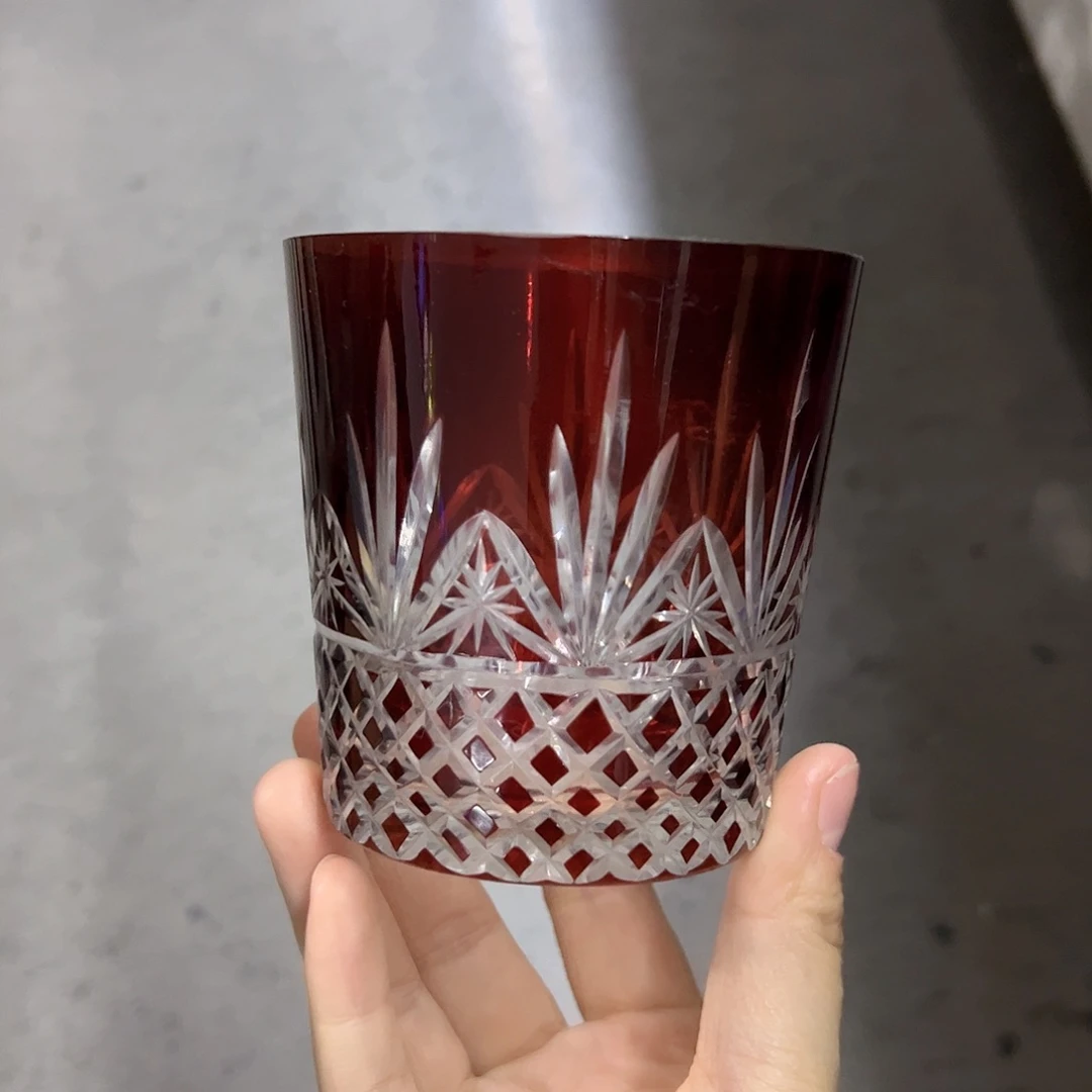 平底款水晶玻璃微瑕一个