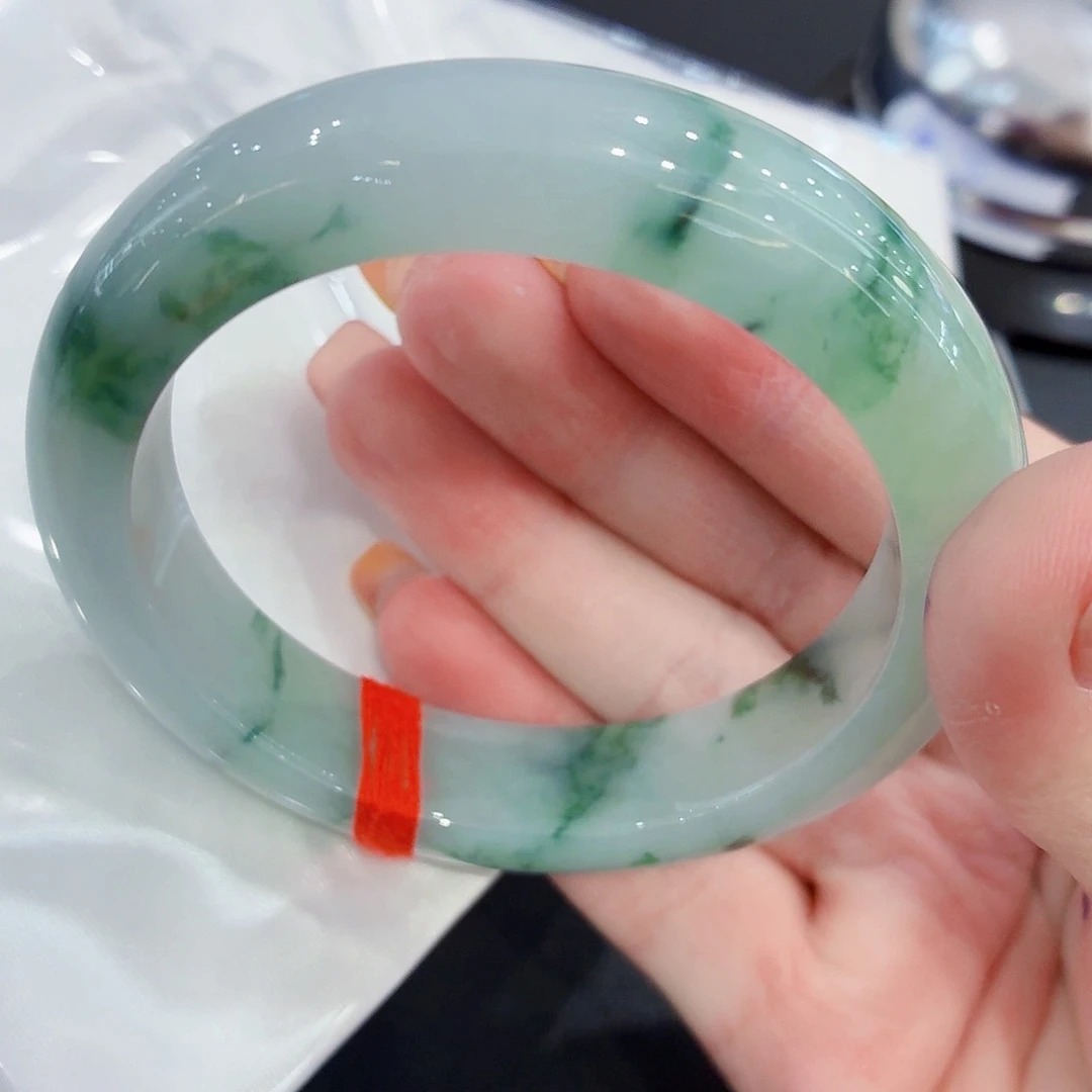 未镶嵌手镯翡翠天然缅甸翡翠手镯57