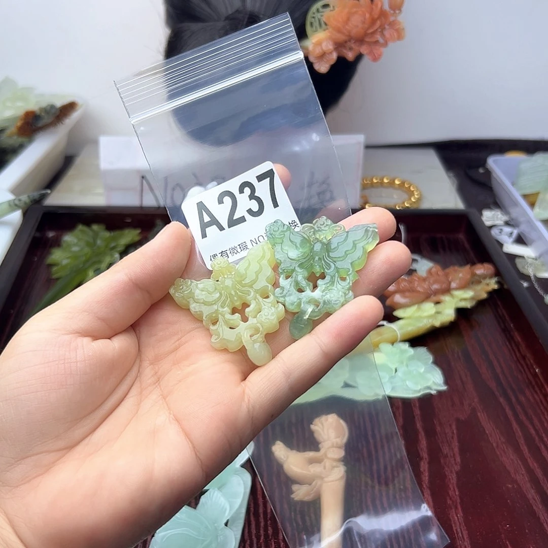 蛇纹石玉合金颈饰ヾ**๑