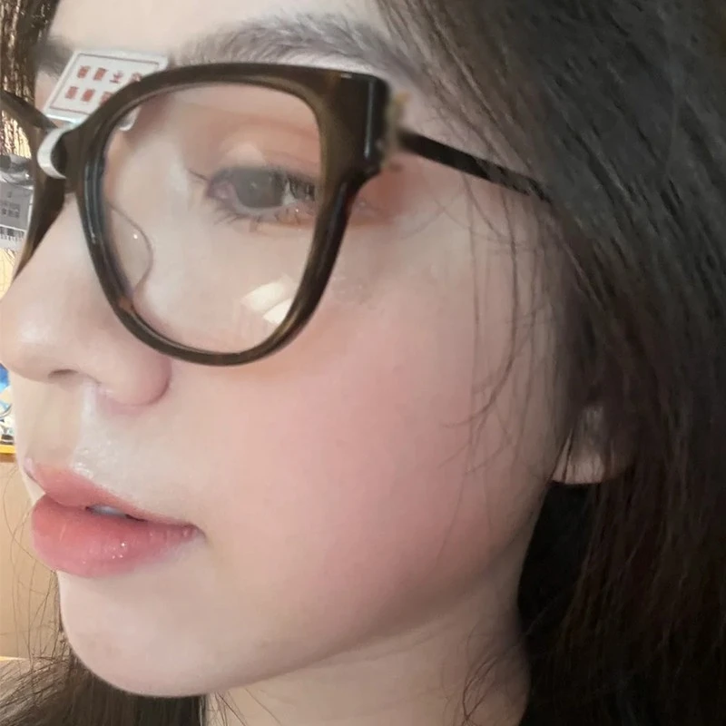 超轻方形大框眼镜女防蓝光可配度数近视黑框素颜神器杨树林方圆脸