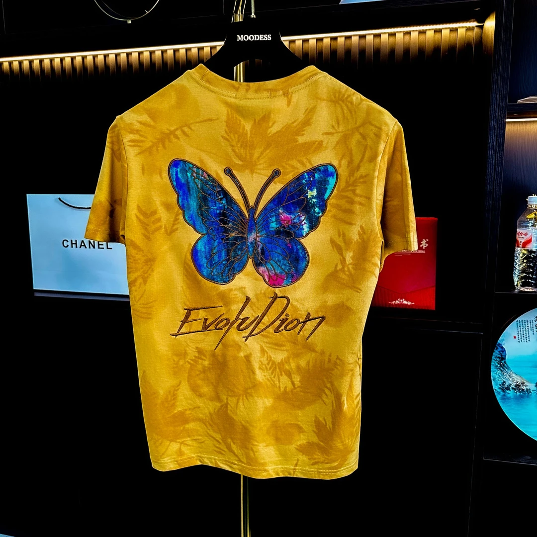 BW-男款韩版潮流夏季百搭圆领休闲T恤精致韩风短袖K-239