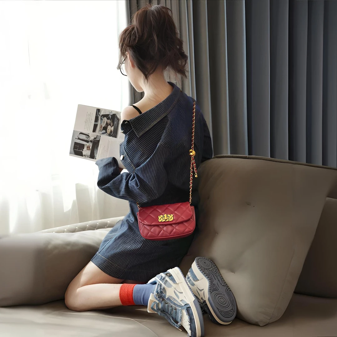 菱格绣线爱彼皇家小方包包女2025年新款爆款高级感链条单肩斜挎包