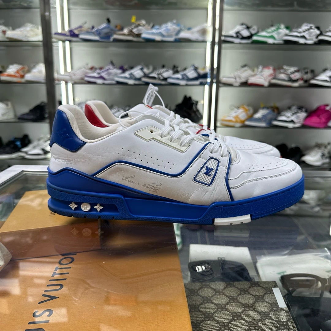 95新 LouisVuitton/路易威登 TRAINER 红蓝鸳鸯 45码 YH19083