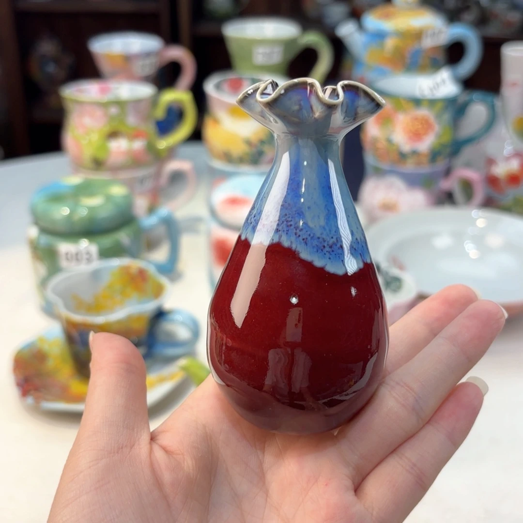 景德镇手绘高温釉下彩陶瓷茶具