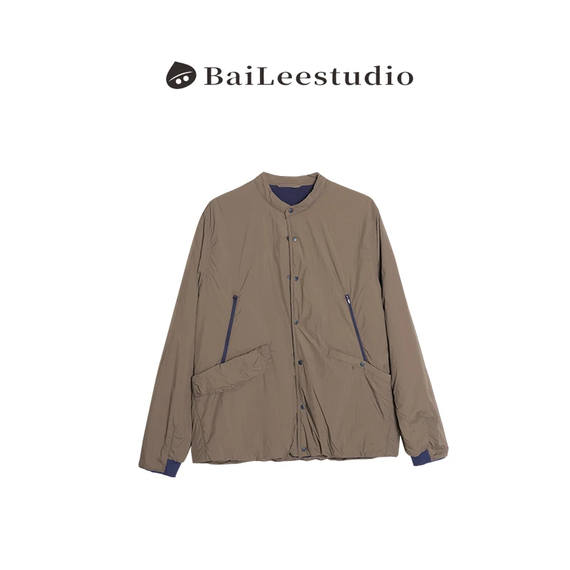 【柏栗良品】秋冬款~日系风轻软暖户外立领长袖棉服棉衣外套