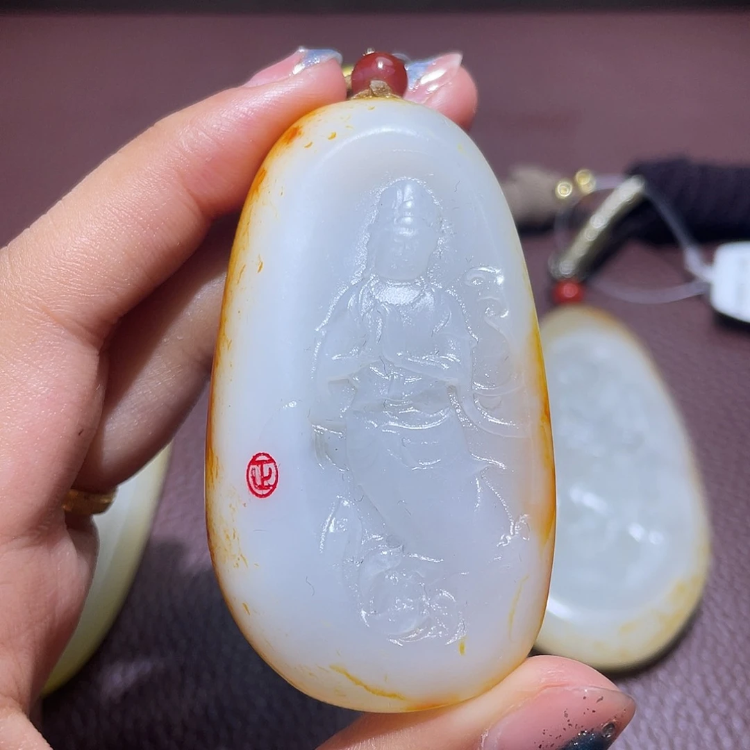 和田玉未镶嵌挂件