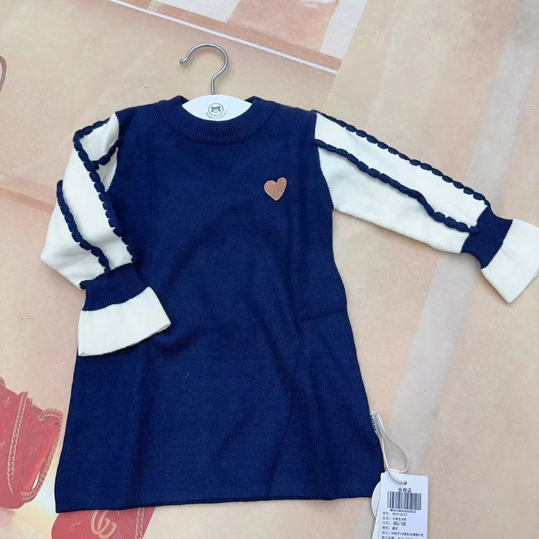 米le熊儿童冬款长袖连衣裙0412