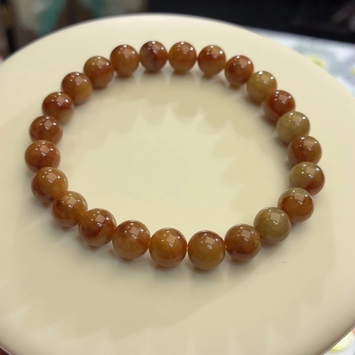 翡翠未镶嵌手链卡8福利款