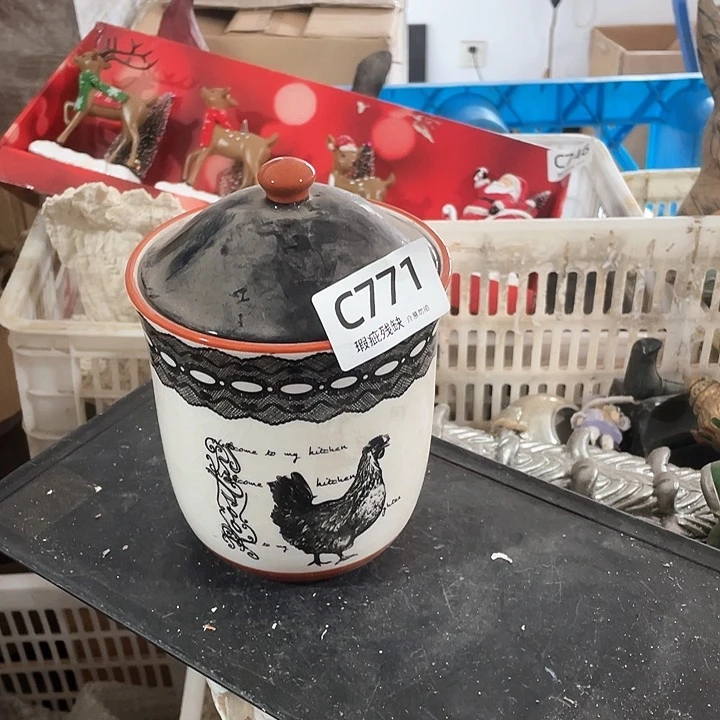 摆件孤品老货微瑕瓷