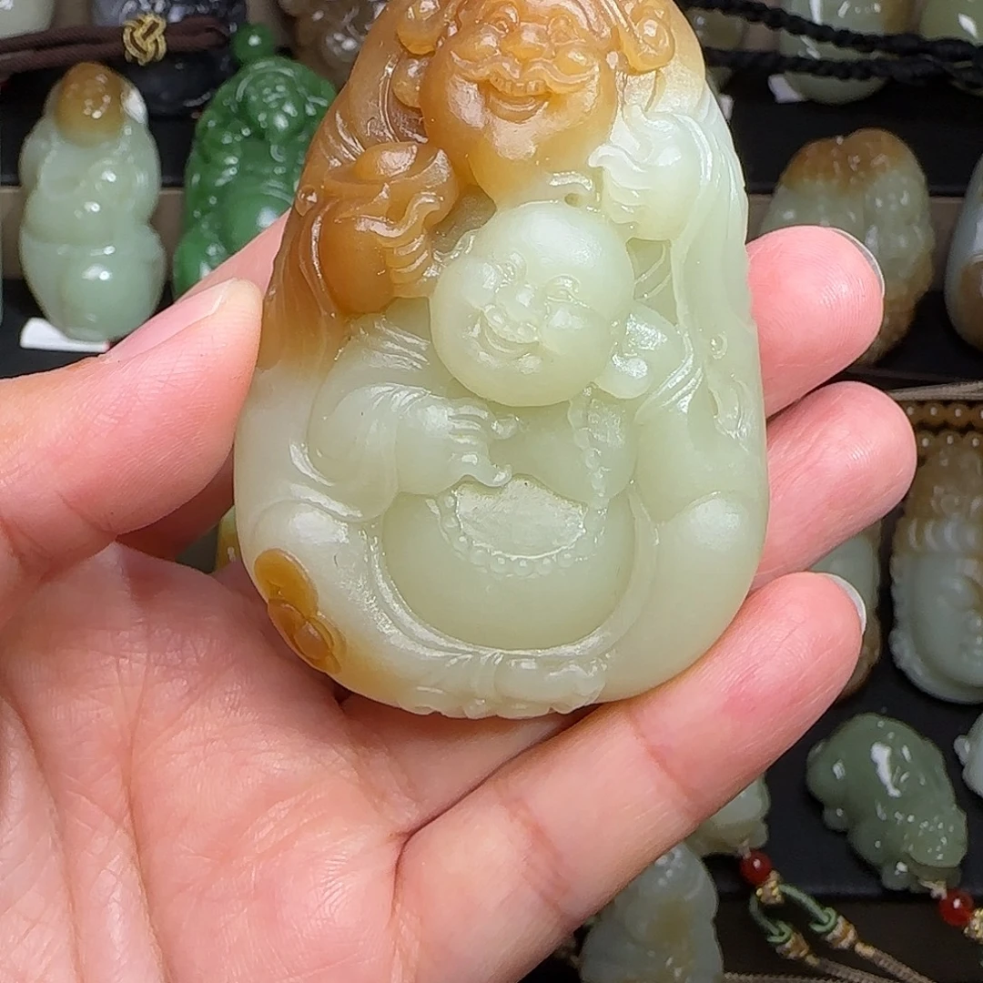 风***涌颈饰未镶嵌和田玉