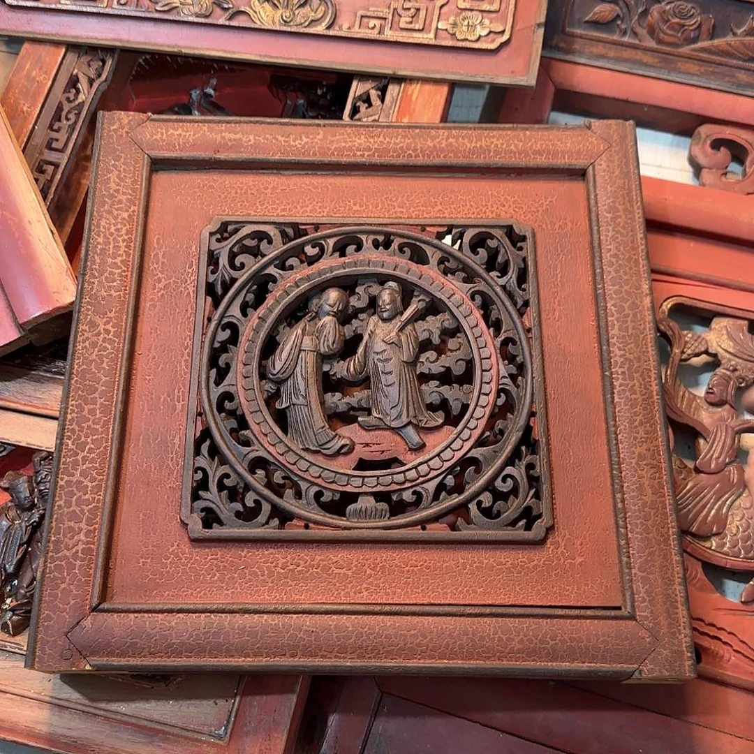 木人**?老木雕艺术的设计风格