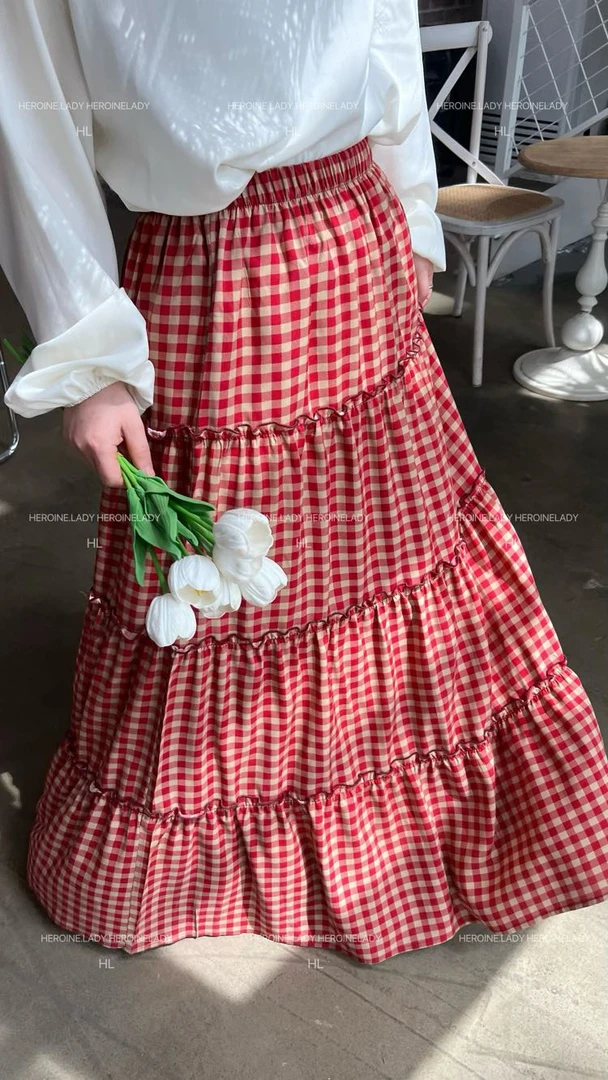 【舒适区半裙】HL棉绸夏季宽松百搭浪漫甜美小众舒适休闲长款半裙