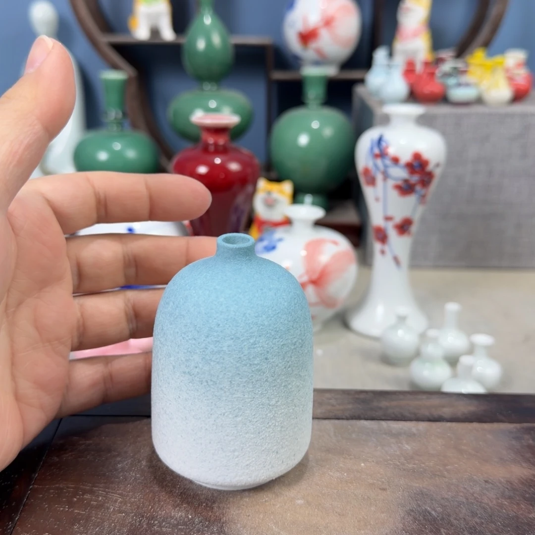 陶瓷手工小花器摆件