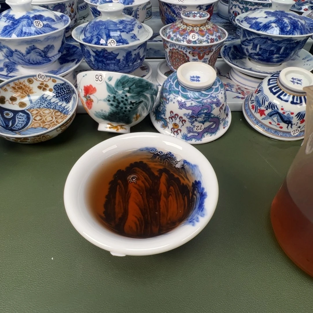 陶瓷景德镇纯手工纯手绘茶具木木81