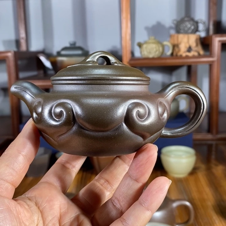 紫砂茶壶爱****?200cc仿古
