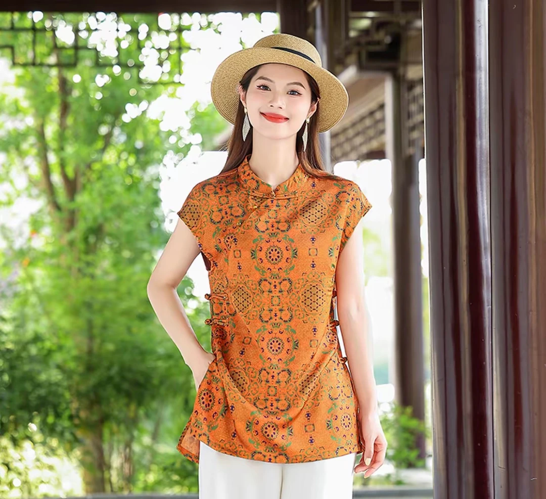 【亮一嗓专属】双排扣中式旗袍上衣+裤子