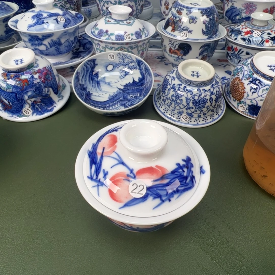 景德镇纯手工纯手绘茶具木木22