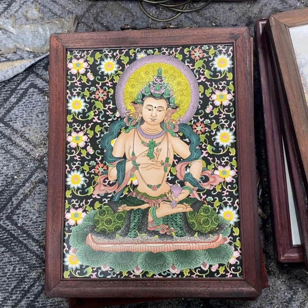 瓷片37*28 景德镇瓷板画柴窑烧制