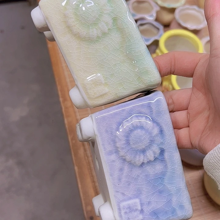 红陶陶瓷花盆当场满12包邮