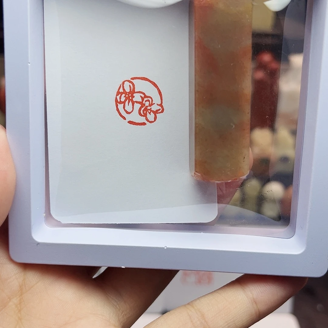 寿山石印石1.5小桂花 手工篆刻