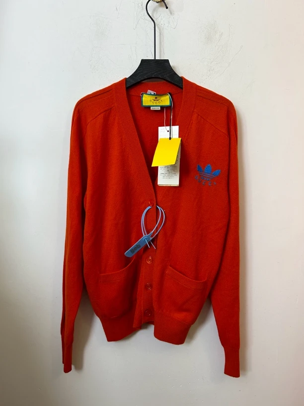 99新 GUCCI/古驰 古驰联名橘红色开衫99新