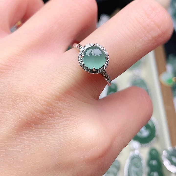 颈饰银S925镶嵌翡翠吊坠