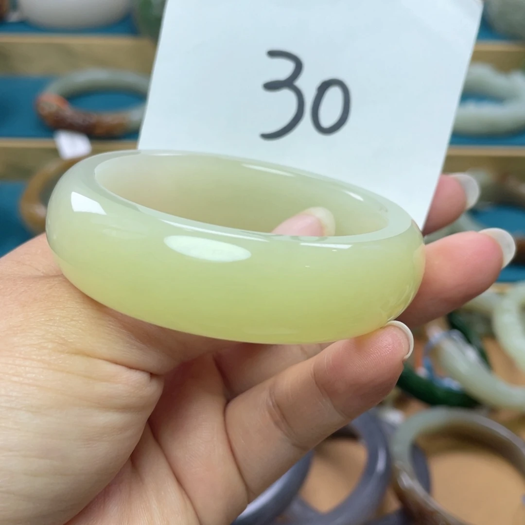未镶嵌手镯和田玉圈口54+