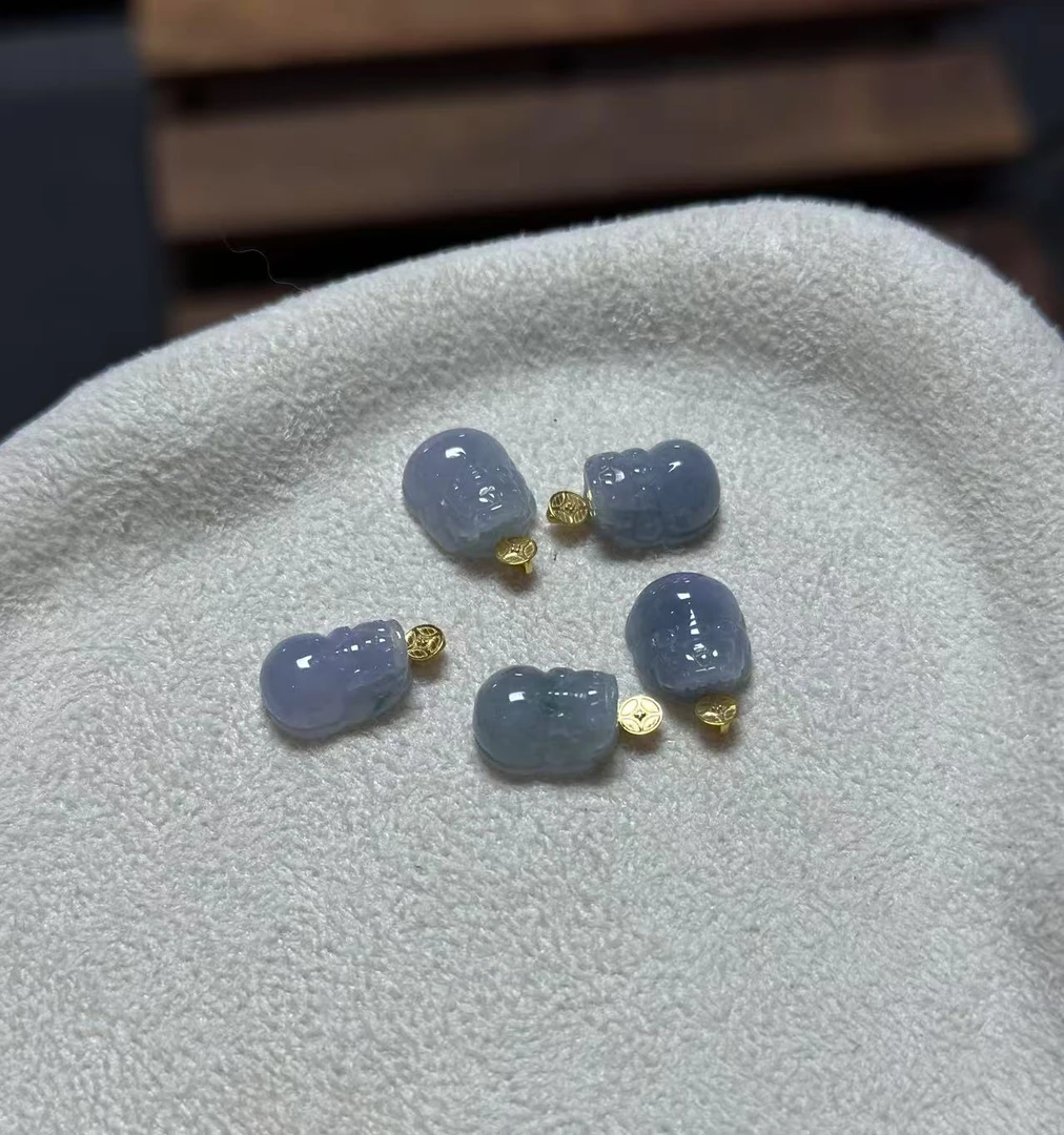 【山玥珠宝】天然翡翠A货紫罗兰貔貅（多样性发一件）