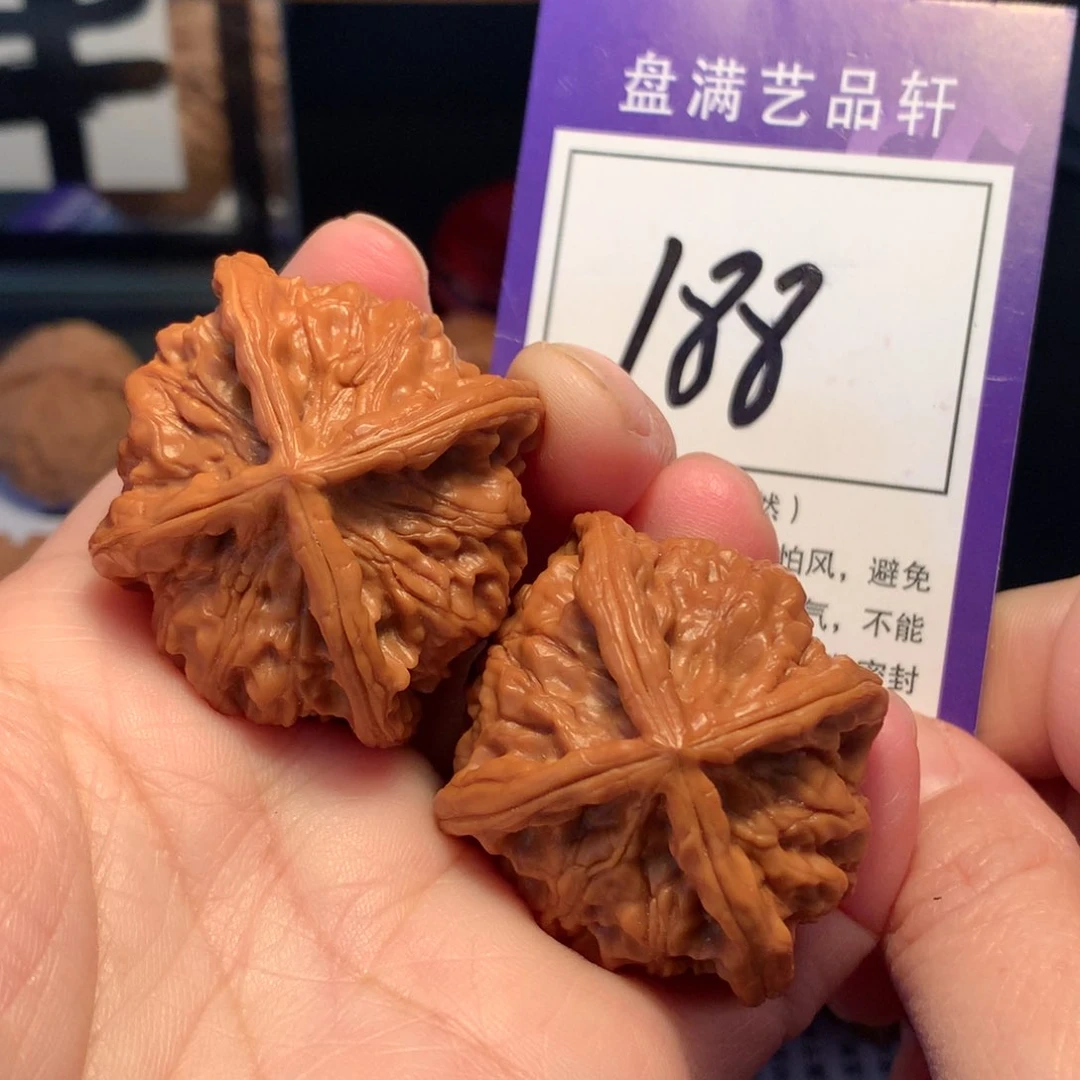 文玩核桃把件188玉玺四棱