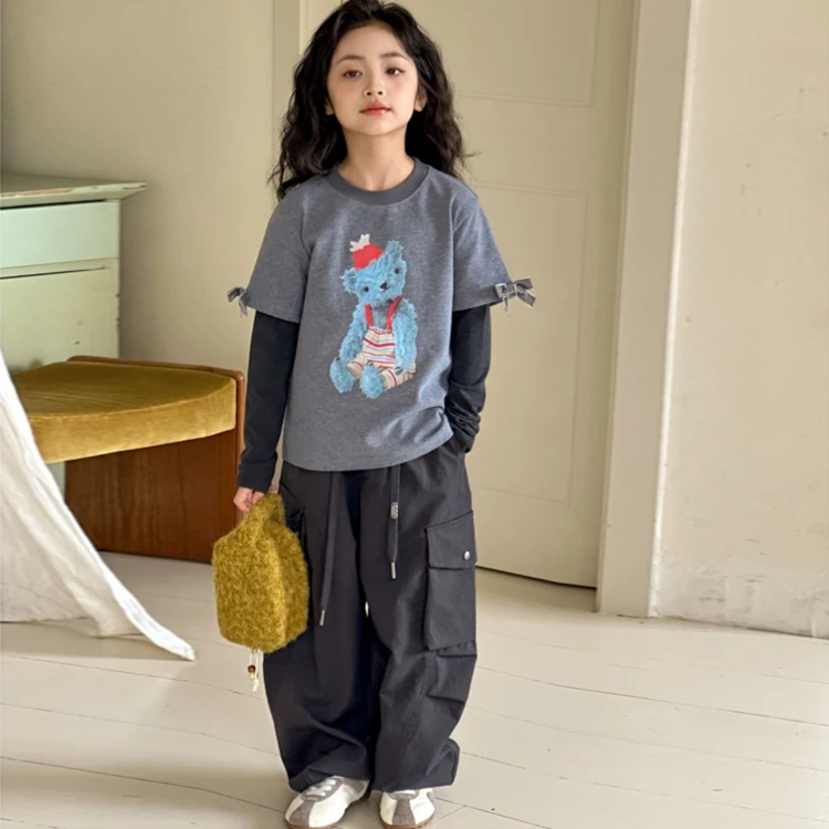 女童秋装套装爆款洋气2025新款时髦女孩高级感休闲韩版春秋两件套